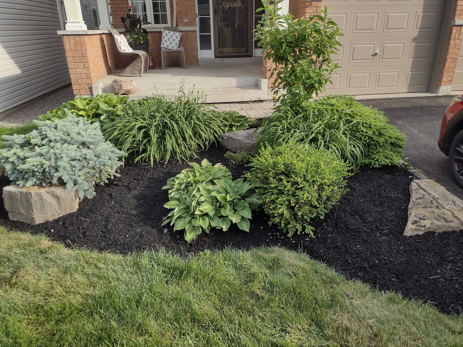 Garden bed and planting installation in Markham